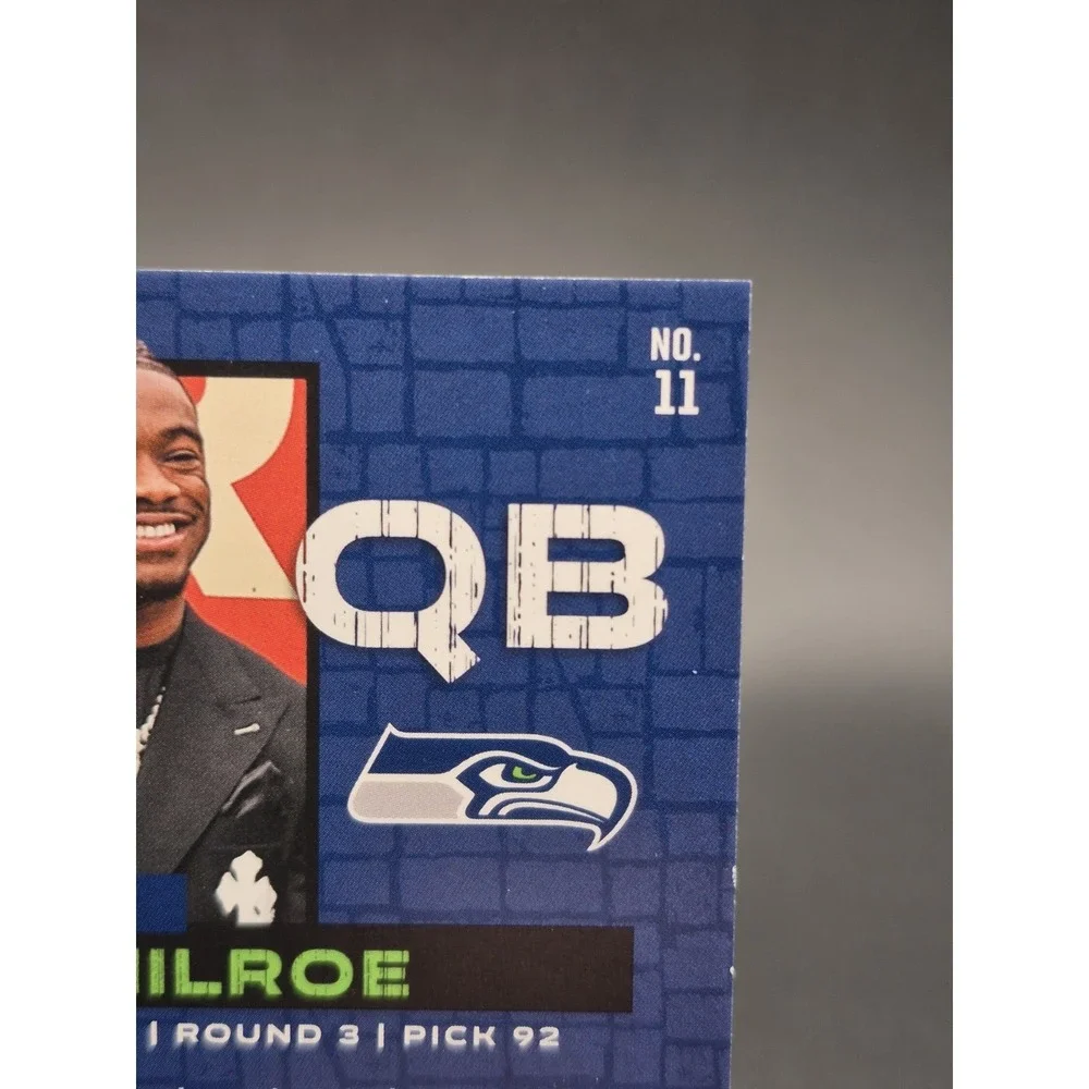 2025 Panini Rookies and Stars Jalen Milroe #11 Draft Class Purple /35 Seahawks